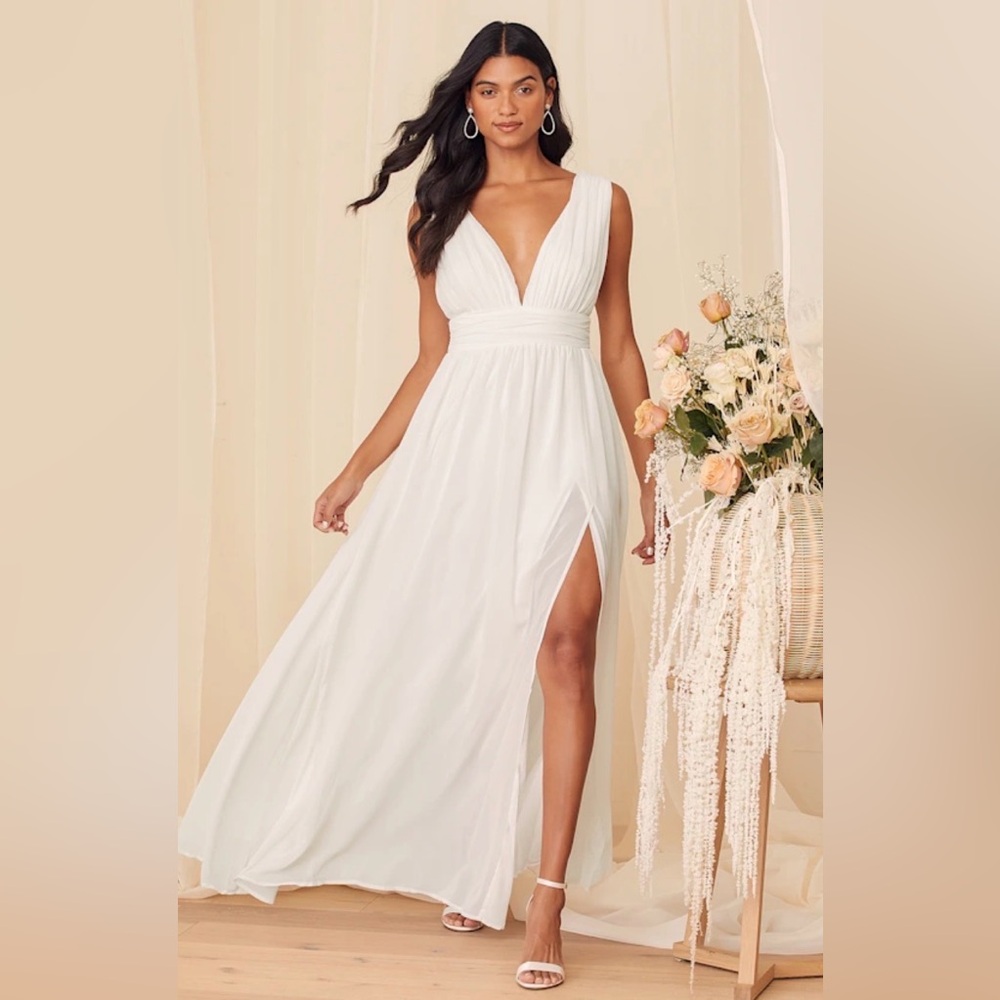 Heavenly Hues White Maxi Dress
Lulus